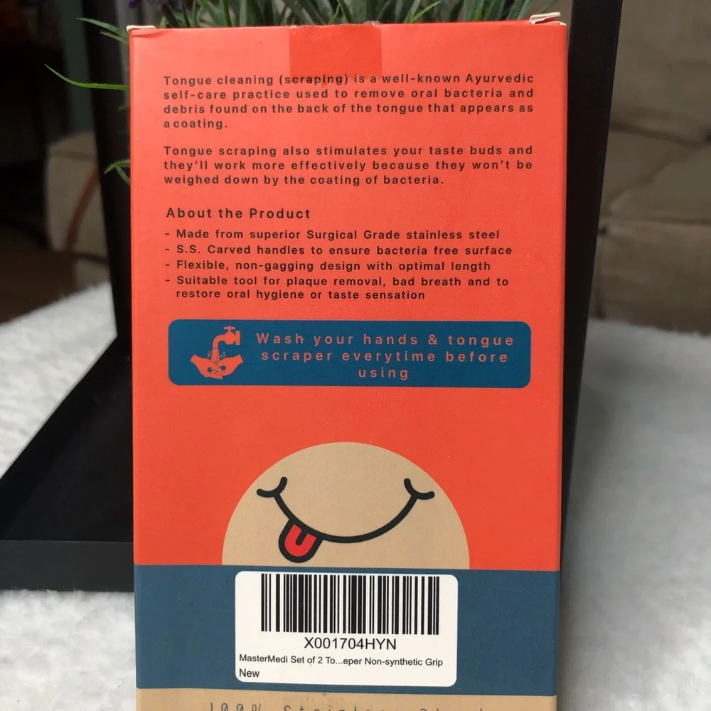 Brand New-Tongue Scraper with Case